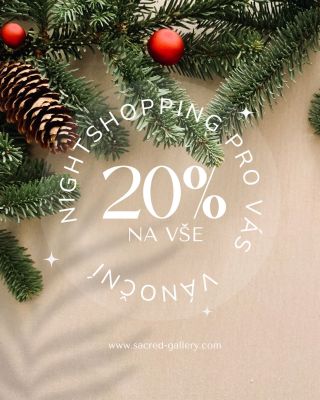 ✨ Vánoční NightShopping je tu! ✨ Od 11. do 12. prosince 17:00-10:00 můžete nakoupit všechny své oblíbené poklady se slevou...